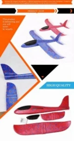 EPP foam 3D airplane model outdoor hand throwing flying aircraft lightweight foam plane glider toy for kids