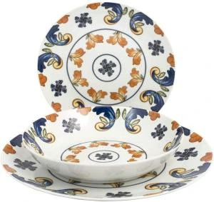 Europe Style 18pcs round tableaware/ antique dinnerware sets ceramic with design