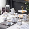 European coffee cup set simple light luxury Phnom Penh ceramic coffee pot English afternoon tea set wholesale gift box