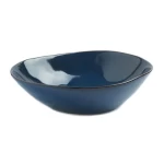 European Irregular  Large Reactive Glazed Ceramic Fruit  Salad Bowls