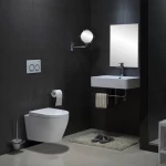 European Wall Mounted Toilet Bowl Modern Ceramic Bathroom Concealed Cistern Suspended Wc Wall Hung Toilet With Rimless