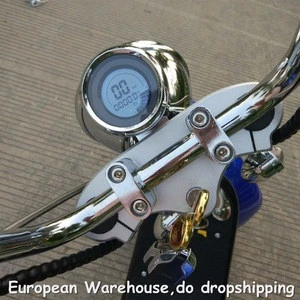 European Warehouse Charming 16 inch green power electric motorcycle ; pure electric moped scooter 1500W 60V 20AH.