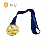 Excellent Quality Zinc Aluminum Alloy Die Casting Metal Crafts And Arts Medal With Ribbon