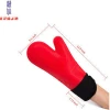 Extra Long Professional silicone oven mitts with quilted cotton lining