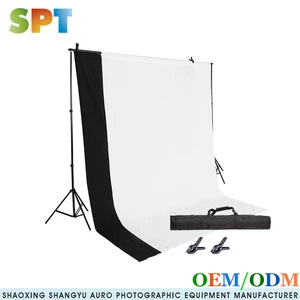 Fabric Non Woven 6.5x10 ft Photography Photo Video Studio Backdrop Background Kit, Backdrops Support Stand with Carry bags
