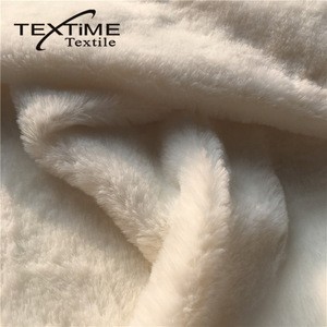 Factory Certified Product Garment Use Polyester Fleece Faux Rabbit Fur Fabric