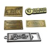 Factory Customize Golden Color Logo Name Plate for Gift Packing Box