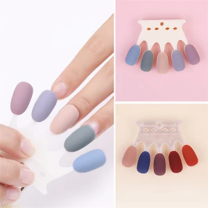 factory directly wholesale 5 false nail tips display nail gel polish color chart