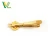 Import Factory Fashion Brass Die flower brooch pins struck plated gold and nickel flower custom word Tie Bar from China