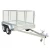 Import Factory manufacturing sales tandem box trailers 10x5 for farm transport from China