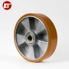 Factory Price Abrasion Resistant PU wheel 90mm