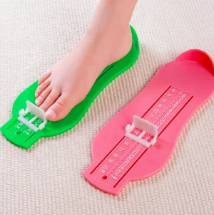 Factory sale High quality ABS colorful children foot measurement gauge kids infant baby shoes measure foot measuring tool