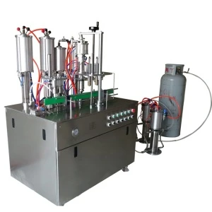 Factory Sale Updated Semi Automatic Aerosol Spray Cans Filling Machine