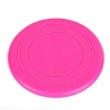 Factory sales 7inch round shape silicone dog flying disc