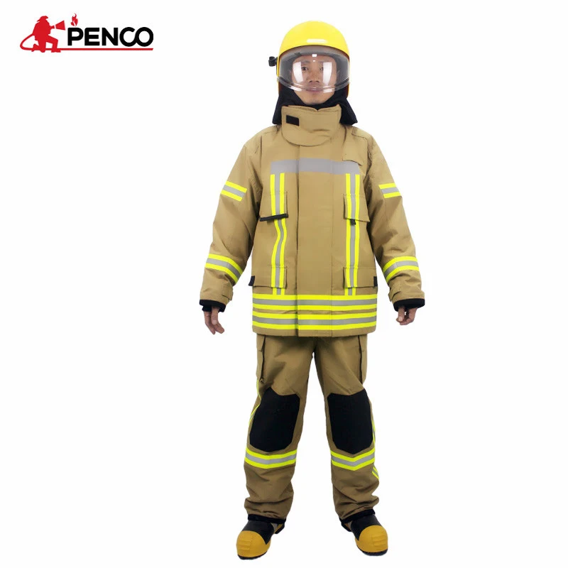 Factory supplied lifesaving clothes and firefighting fireman fire fighting suit with good price