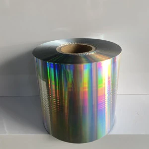 Factory supplier overlay bopp metallized hologram thermal film price for poster