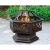 Import Factory Supply Garden Large Hex-Shaped Metal Brazier Lattice Wood Burning Heater Fire Bowl Outdoor Fire Pit from China