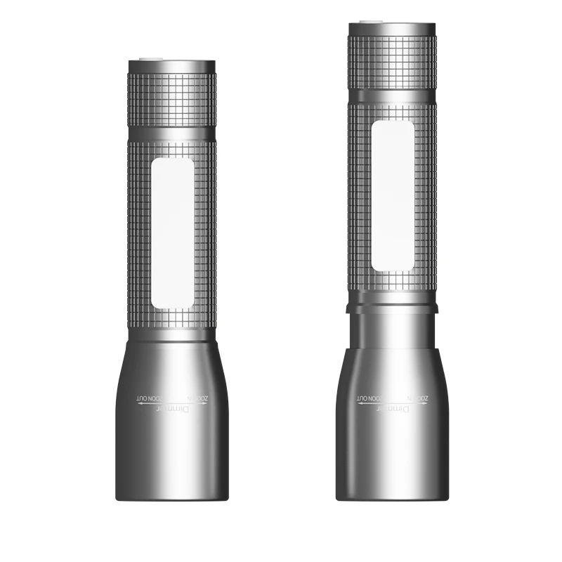 Factory Wholesale Flashlight Supplier Linterna Waterproof Zoom LED Flash light Logo Shockproof Torch Light Flashlight