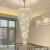 Import Factory wholesale modern pendant crystal Chandelier stair case light luxury Pendant Light from China