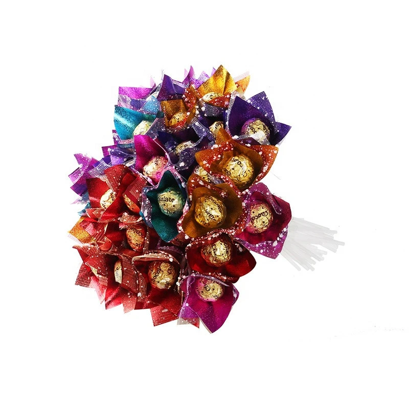 Factory wholesale multiple color gift box rose flower chocolate