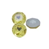 Factory wholesale price round shape loose gemstone light topaz K9 fancy glass stones