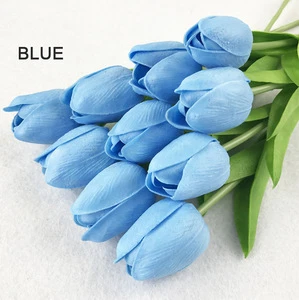 Factory Wholesale Real Touch Artificial Flower Silk Artificial Tulips for Home Wedding Party Decoration