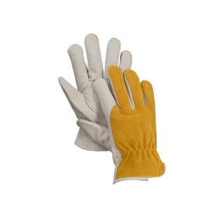 Factory Wholesale Unlined Grain Cow Leather Drivers Work Gloves