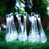 Fairy 6.5m string 30 water drops home wedding decoration solar string lights Outdoor KR-30