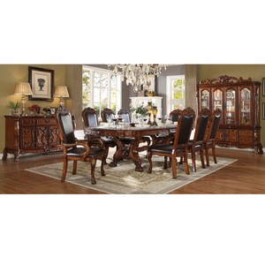 Fancy European Dinning Table and Dinning Chairs for 10