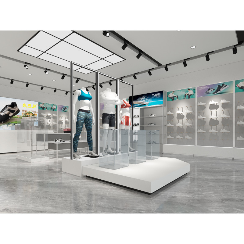Buy Fashion Customized Showcase Clothing Shop Interior Display Cabinet ...
