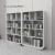 Import Fashion Design White Luxury Bookshelf Office Room Storage Filling Cabinet Set With Glass Surface from China