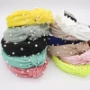 Fashion hot sales women hair accessories colorful pearl headbands girl luxury hair decoration