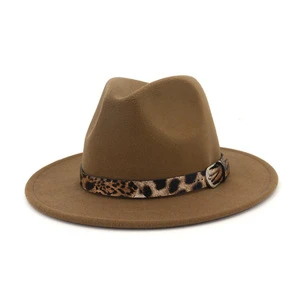 Fashion tweed top hat lady&#39;s jazz hat flat eaves hat Fedora Hats women