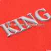 fashion Unique king Logo backing brand logo design weld molding transfer