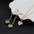 Import Fashion wedding bridal jewelry set 18k gold plated necklace crystal earring from China