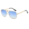 Fashionable Retro Shades Male Luxury Designer Sun Glasses Women New Square Trendy Eyewear Name Brand Sunglasses Men