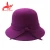 Import Fashionable winter maroon color simple classic party wool felt hat women from China