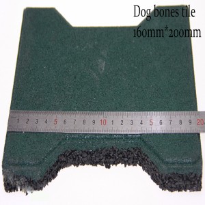 Favorable price outdoor rubber floor tiles for playground backyard walking way rubber pave
