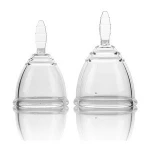 FDA Certified Menstrual Period Cup-Clear Vaginal Cups-Alternative Tampons Medical Female Cup