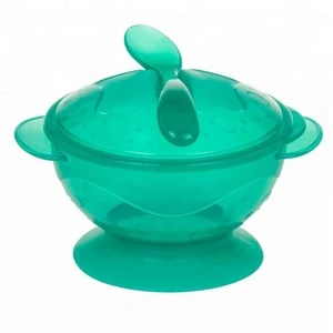 FDA food grade baby safe training bowl cup with handle toddler training juice bowl BPA free OEM