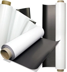 Ferrous printing media with PET surface for solvent, eco-solvent printing