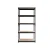Import Five Layers Black Powder Coated Metal Rack For Home And Luxury Stores Goods Storage Whare House Industrial Cabinet from China