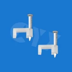 Flat nail cable clip