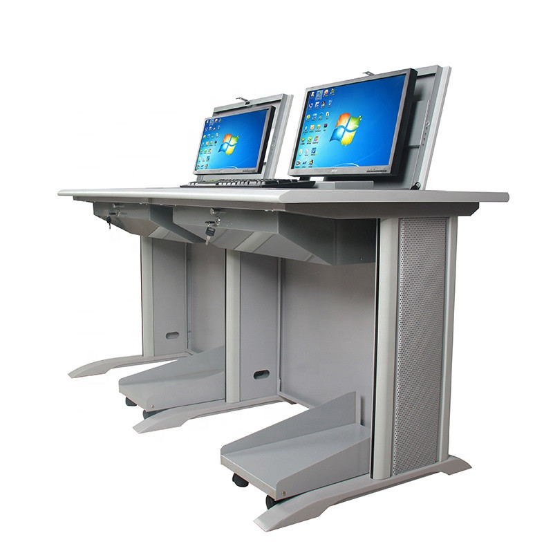Buy Flip Computer Desk Hidden Embedded Steel Office Steel Multi ...