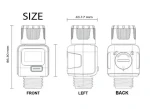 Flow Sensor 3/4  Water Flow Sensor 2-45L/Min for Water Measurement Meter High Accuracy Water Meter Flow Sensor