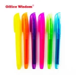 Fluorescent Blue Pink Yellow Green Orange Purple Highlighters