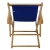 Import Foldable Outdoor Poplar Wood Blue Sling Beach Chair from China