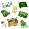Free Mould No Minimum Stocked Badges Custom Logo Saudi United Arab Emirates Pin UAE National Day Gift Lapel Pin Badges