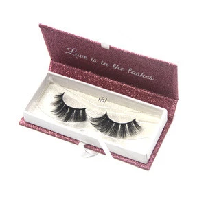 Free sample private label mink eyelashes 3D silk false eyelashes with custom package
