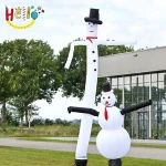 Free Shipping 220v 4m Custom advertising inflatable sky dancer/ air dancer can be customized